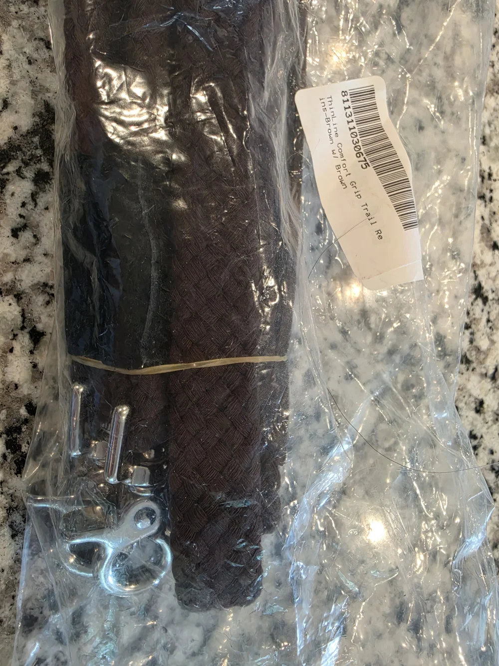 ThinLine Comfort Grip Trail Reins- Brown w/Brown
